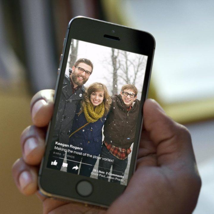 Facebook Paper hands on friends