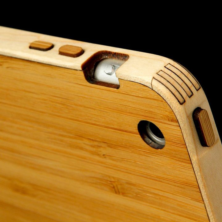 grove wood smart case bamboo top corner
