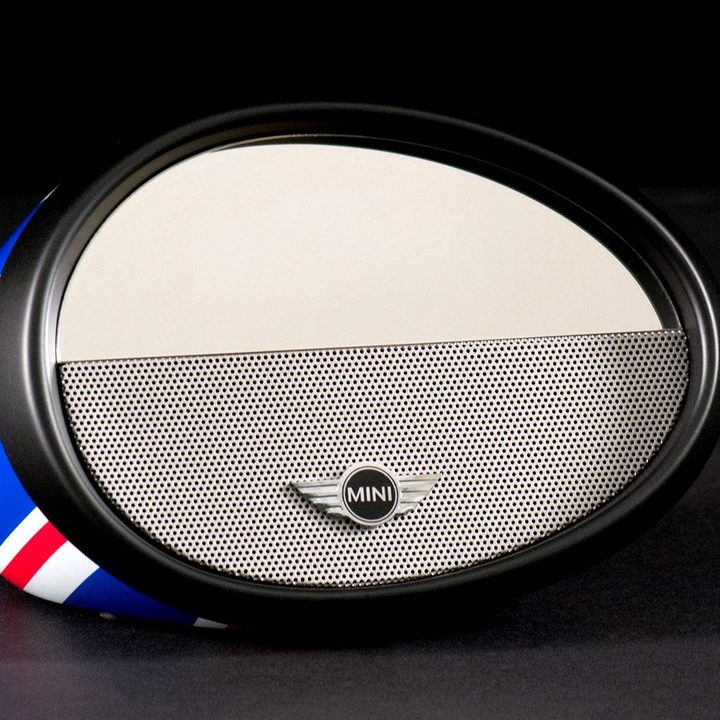 IUI Design MINI Mirror Boombox front angle full
