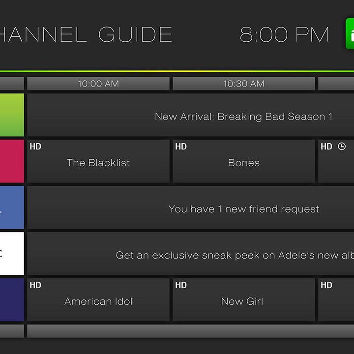 Mohu Channels UI Channel Guide