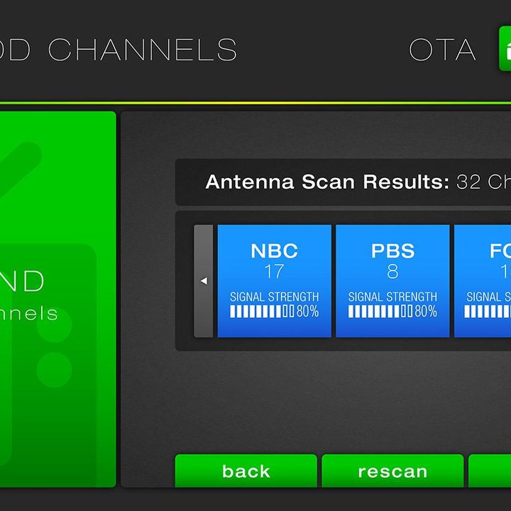 Mohu Channels UI Signal Strength