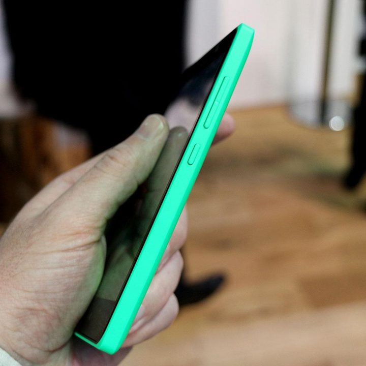 Nokia X Series green right angle