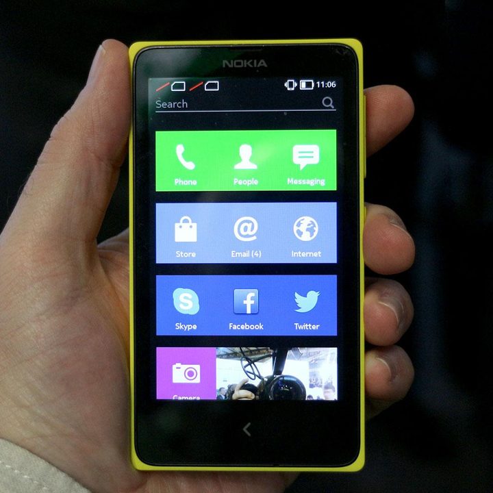 Nokia X Series yellow front apps 2