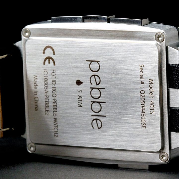 Pebble Steel Watch back