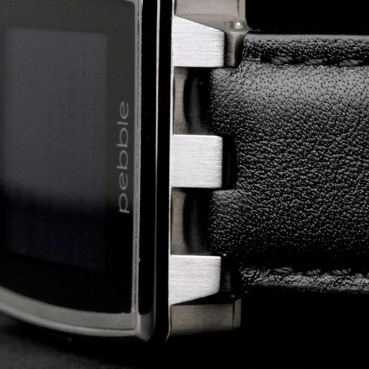 Pebble Steel Watch bottom macro