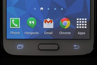Samsung Galaxy S5 review front macro home button