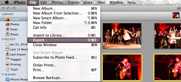 Export Photos