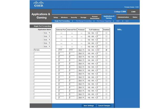 Single Port Linksys