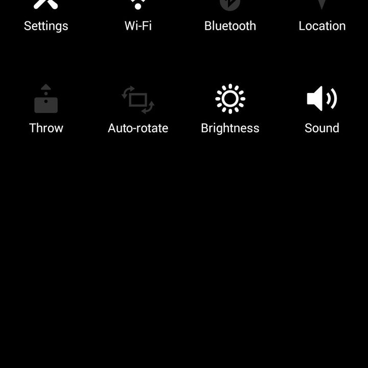 Sony Xperia Z2 screenshot quick settings