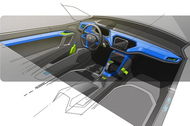 Volkswagen T ROC concept interior front