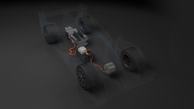 Toyota TS040 Hybrid cutaway