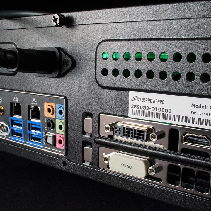 Cyberpower Zeus Mini review rear ports