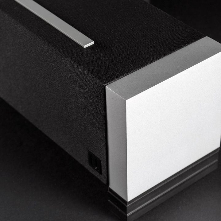 Definitive Solo Cinema Soundbar review macro end cap
