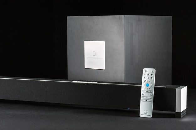 Definitive Solo Cinema Soundbar review macro remote