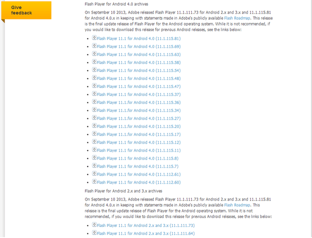 Adobe Flash Player Downloads