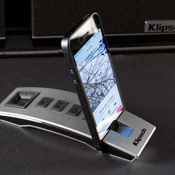 Klipsch Stadium review wireless speaker remote side