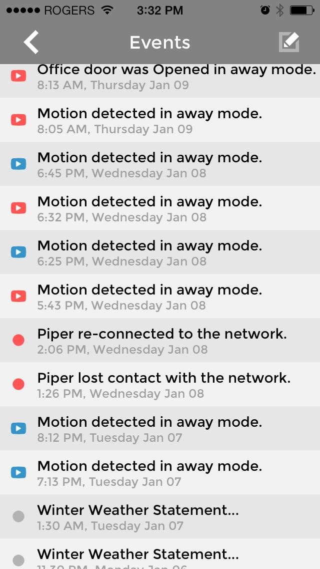 Piper screenshot events