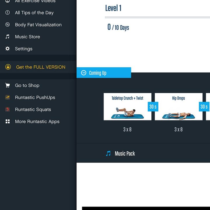 Runtastic ss training plan