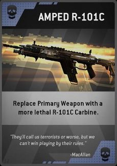 Titanfall Amped Carbine Burn Card