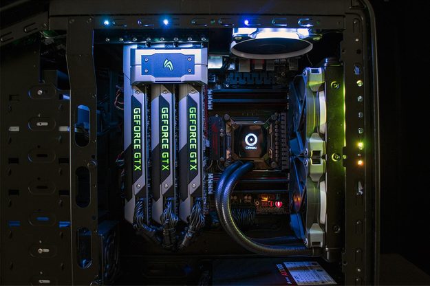 Origin Genesis gaming desktop review inside components macro