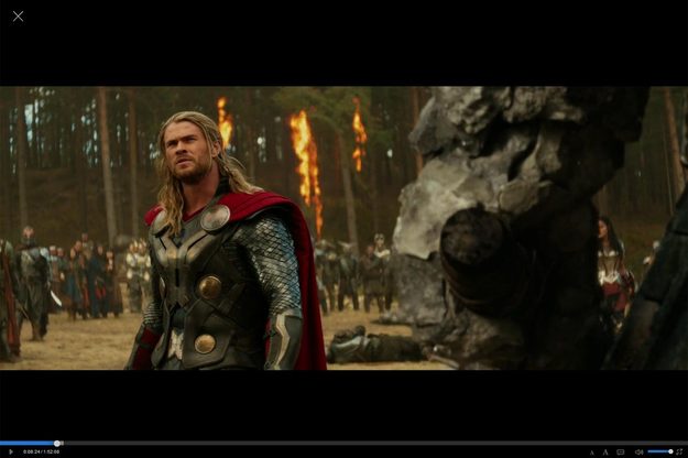 Popcorn Time Software Thor Playing