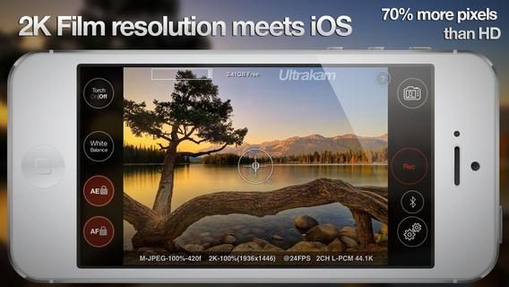 ultrakam lets record high definition video cinematic look iphone app 1