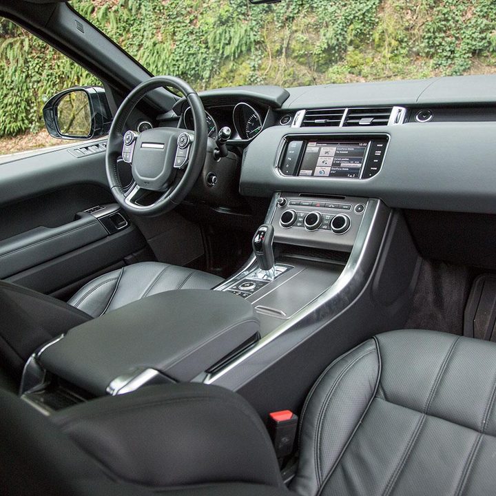 2014 Land Rover Range Rover Sport front interior from back angle