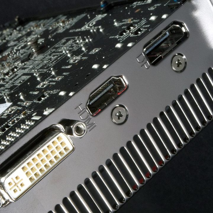 Asus Radeon R7 250X video card jacks