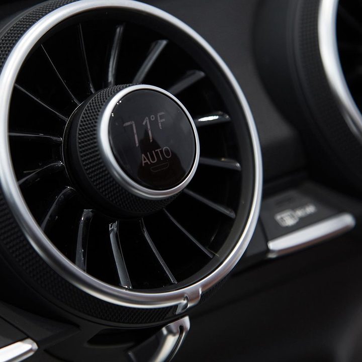 Audi TT integrated controls AC vents at CES