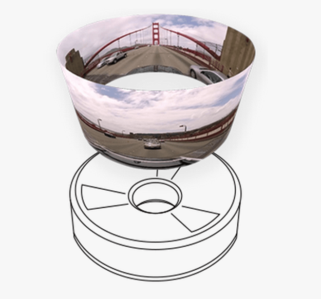 Centr offers users a full 360-degree angle of view. Credit: Centr Camera Inc.