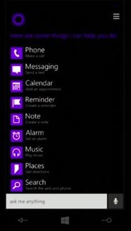 Cortana settings