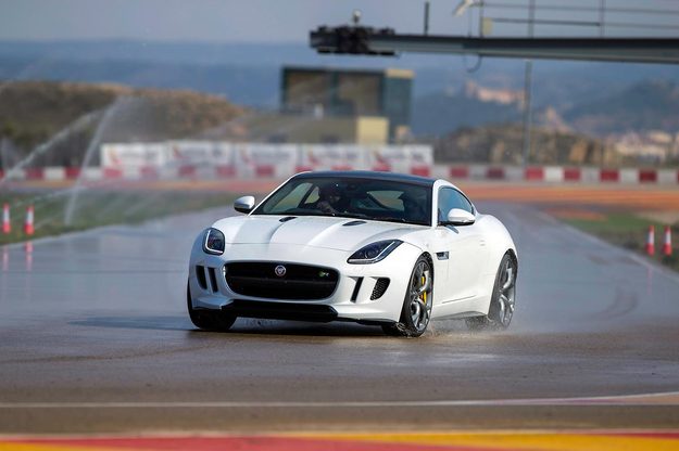 Jaguar F TYPE Coupe wet track