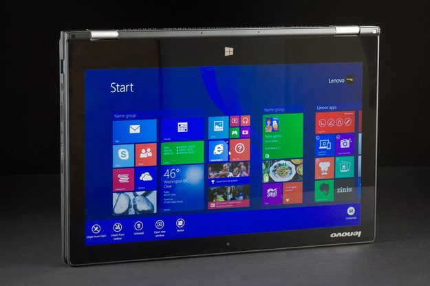 Lenovo Yoga 13 review front screen