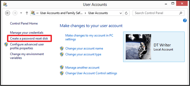 Password Reset Disk 1