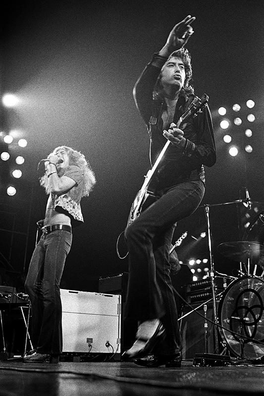 Robert Plant and Jimmy Page Seattle 1972 © Robert M. Knight