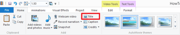 Adding a Title Page
