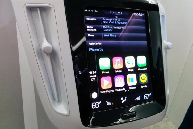 Volvo’s HMI system demo at the 2014 NY Auto Show.