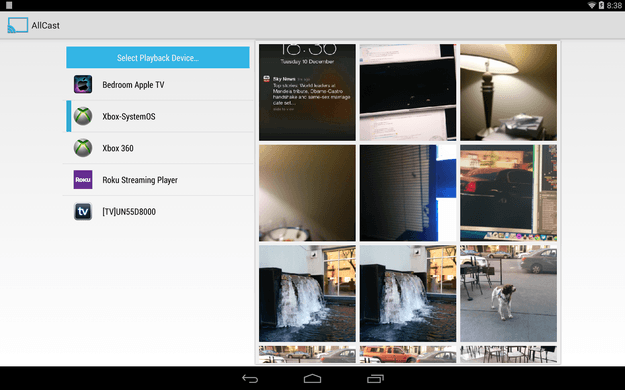 Allcast chromecast screenshot