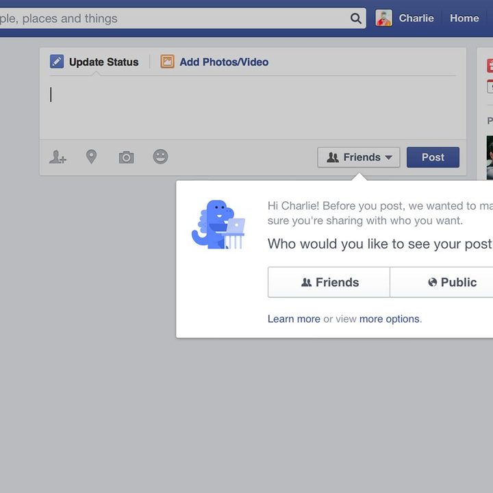 Facebook Privacy Checkup settings