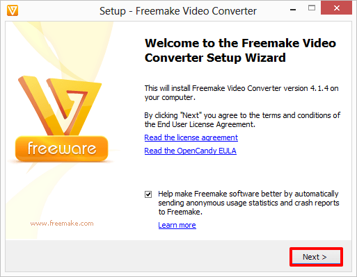 Freemake Video Converter Setup