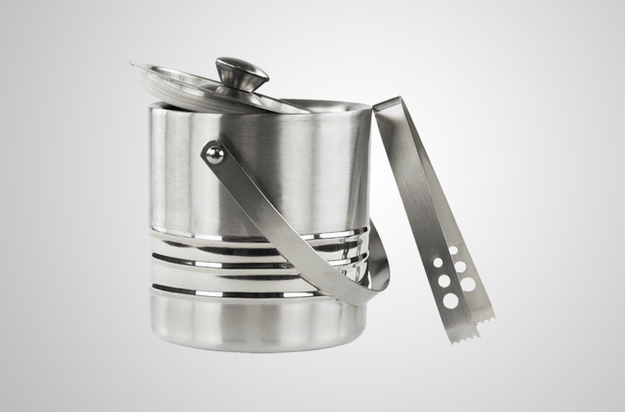 Ice Bucket and Tongs