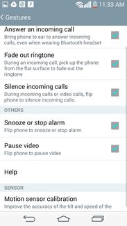 LG G3 work review screens gestures