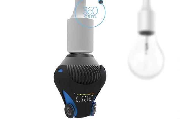 The 360cam fits into any light fixture. Credit: Giroptic