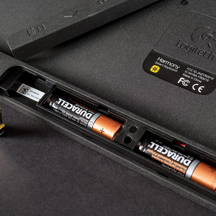 The battery component for a Logitech keyboard.