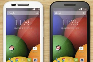 Moto E White Black
