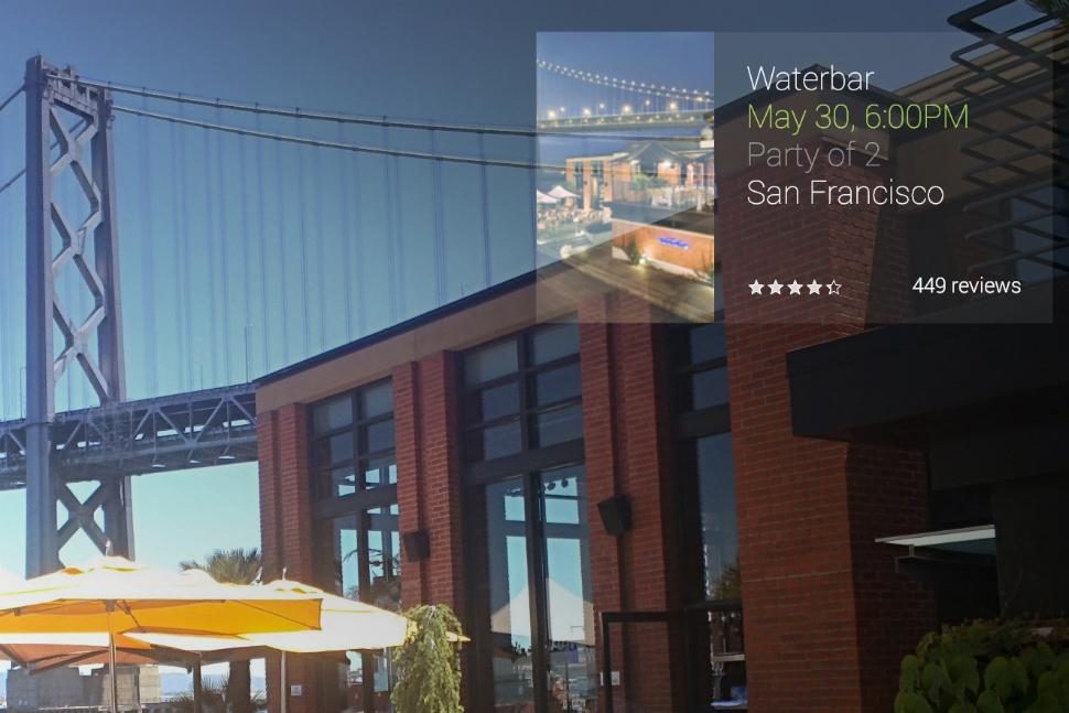 OpenTable Google Glass