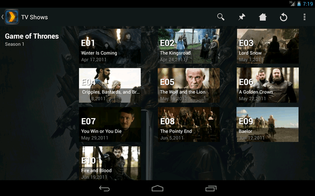 Plex Chromecast screenshot