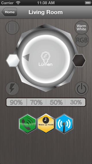 Tabu Lumen Smart LED lightbulb app