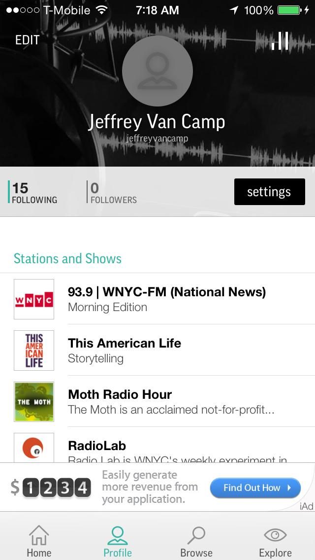 tunein review and interview stns