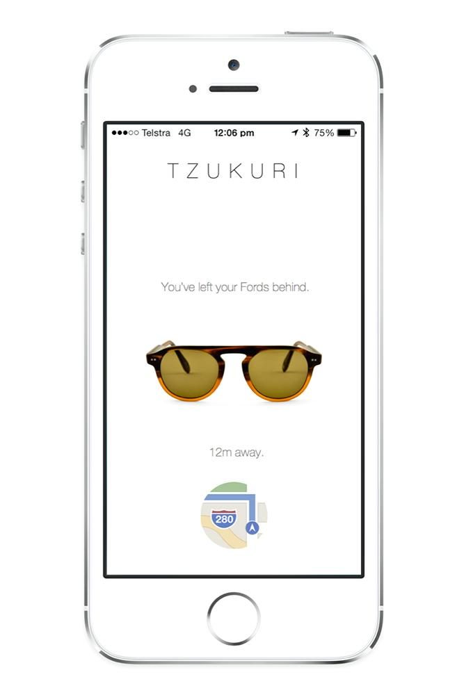 sunglasses will let iphone know tzukuri app 2
